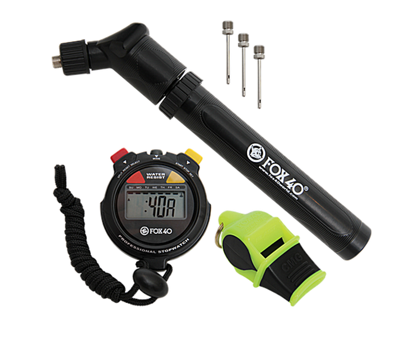 FOX 40 Sonik Blast Whistle and Stop Watch Pack