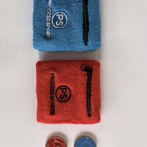 Blue/Red Sweatband and Coin Combo